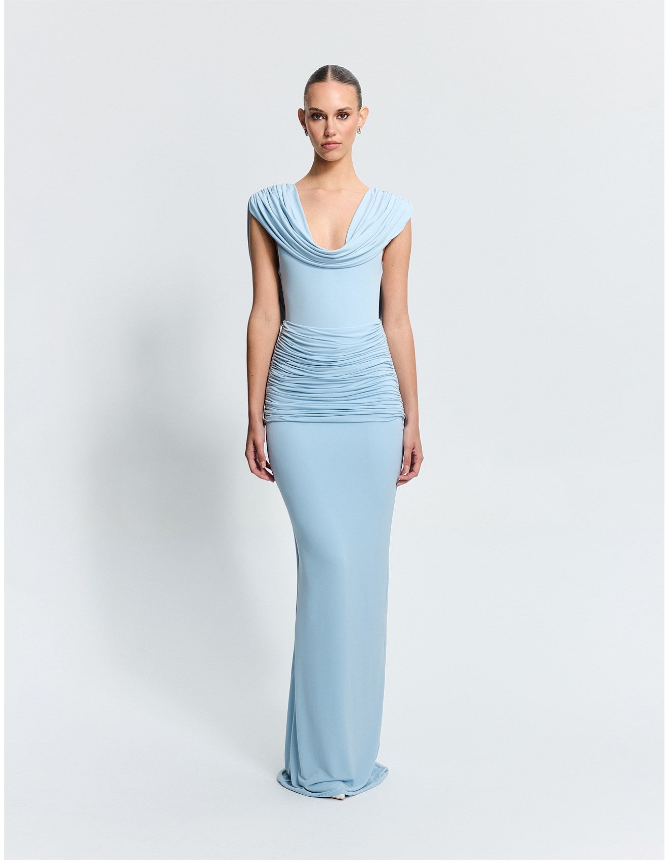 Effie Kats Steele Gown - (Powder Blue) in size S