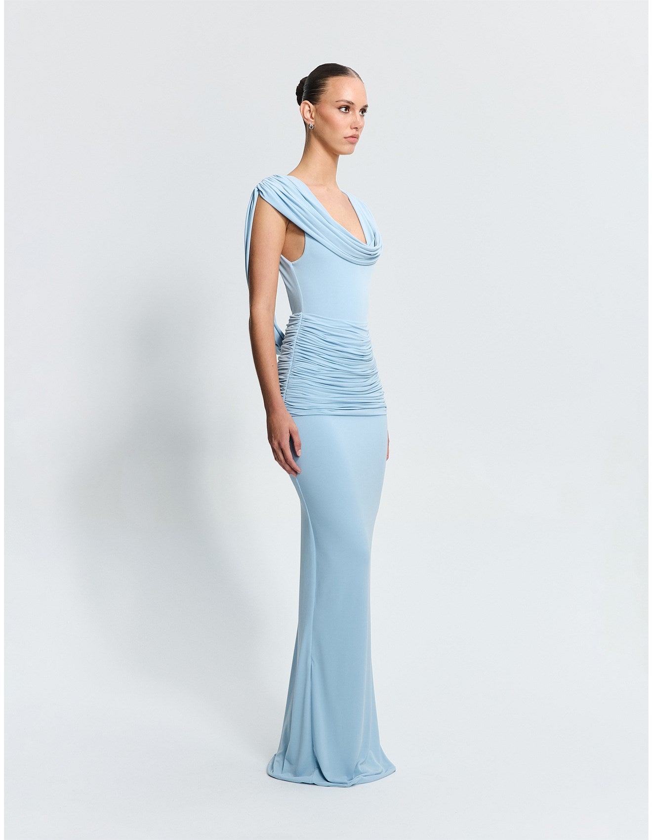Effie Kats Steele Gown - (Powder Blue) in size S