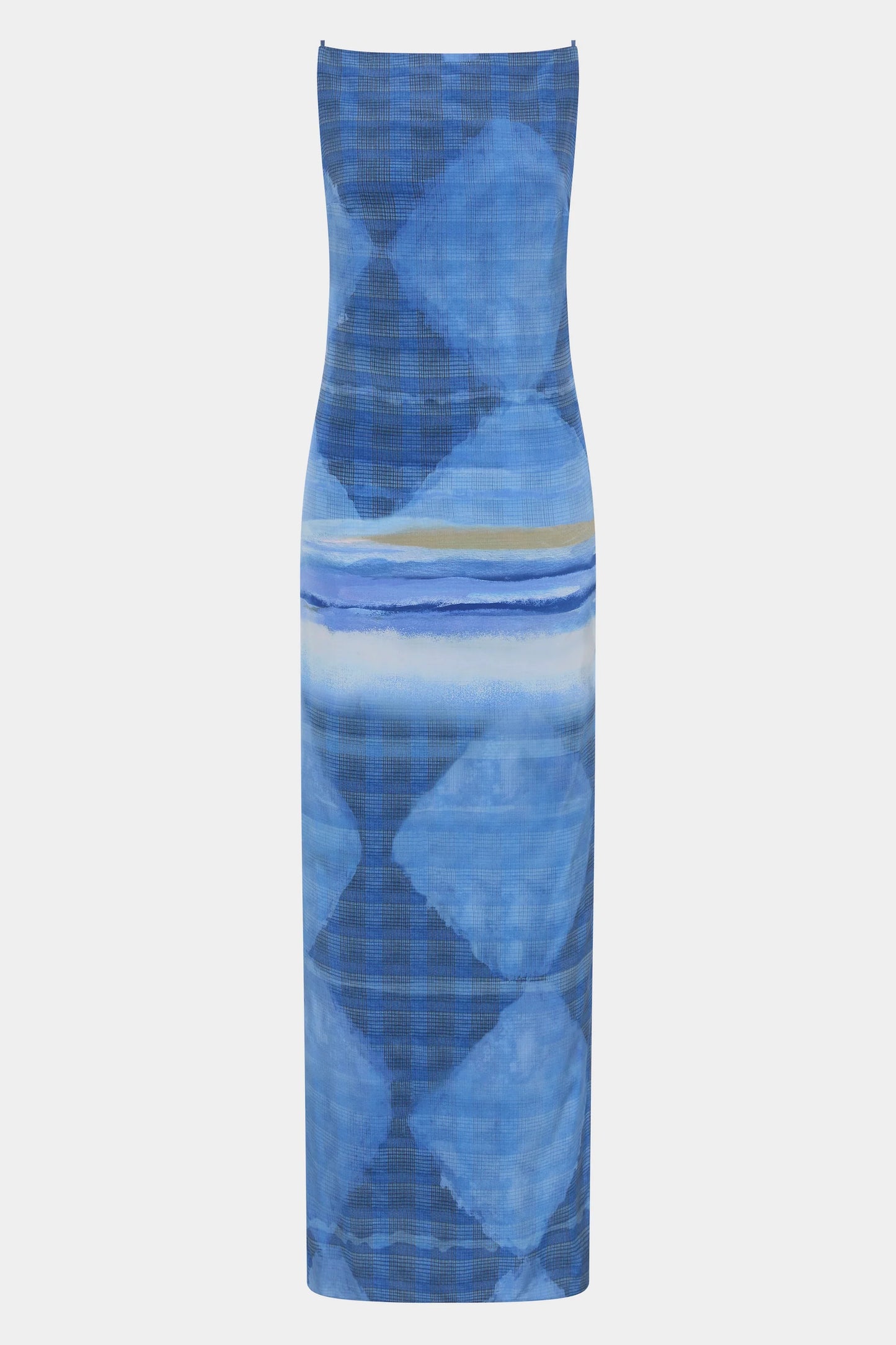 SIR - Isla Midi Dress (Blue Print) in size 0/6