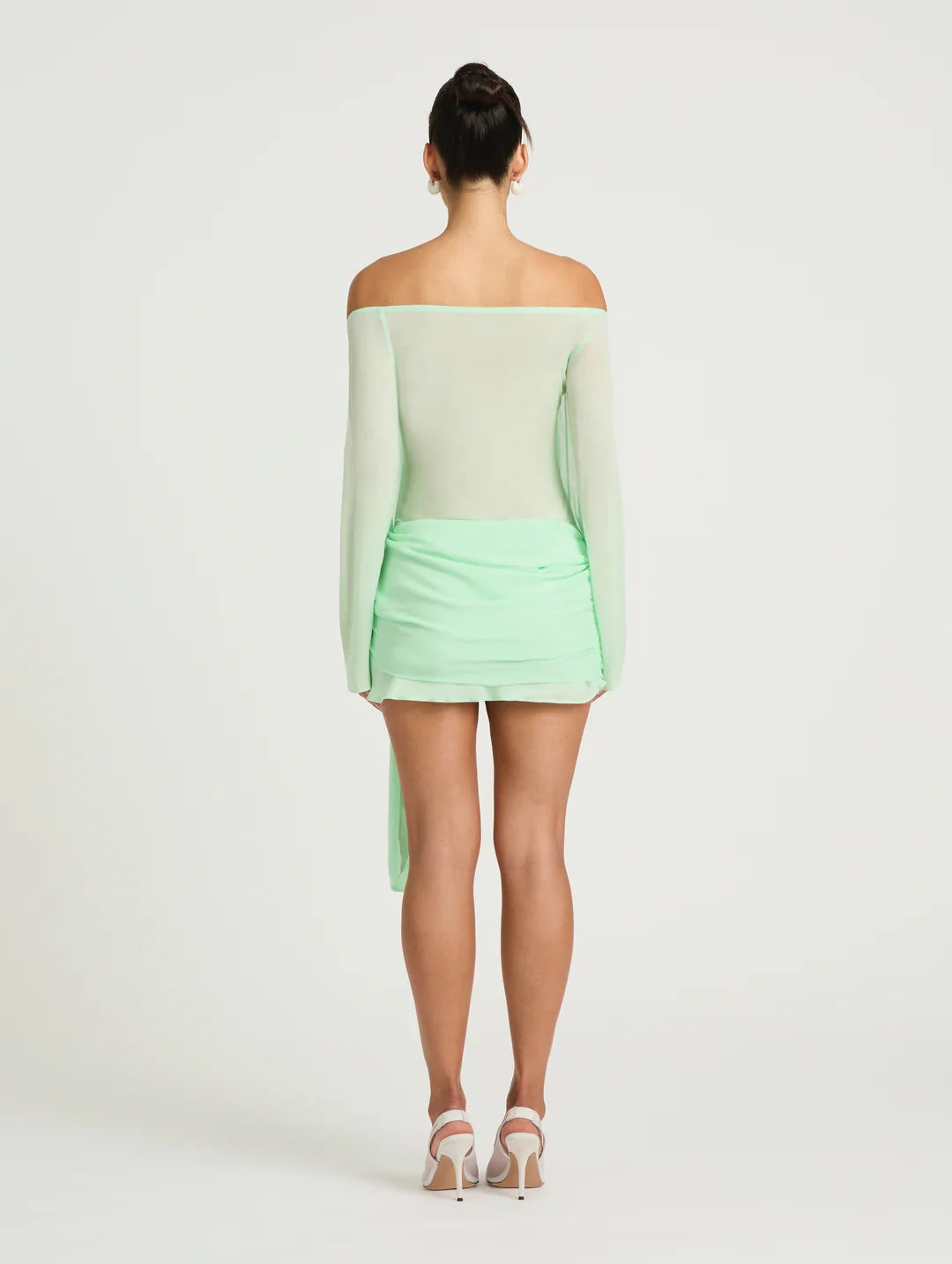 Benni Bernie Mini Dress (Bleached Aqua) in size 6