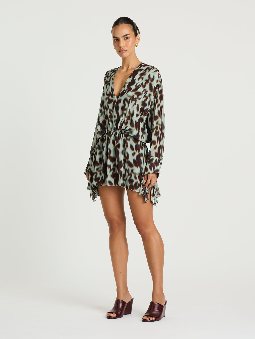 Benni Marnie Shirt Dress (Print) in size 6