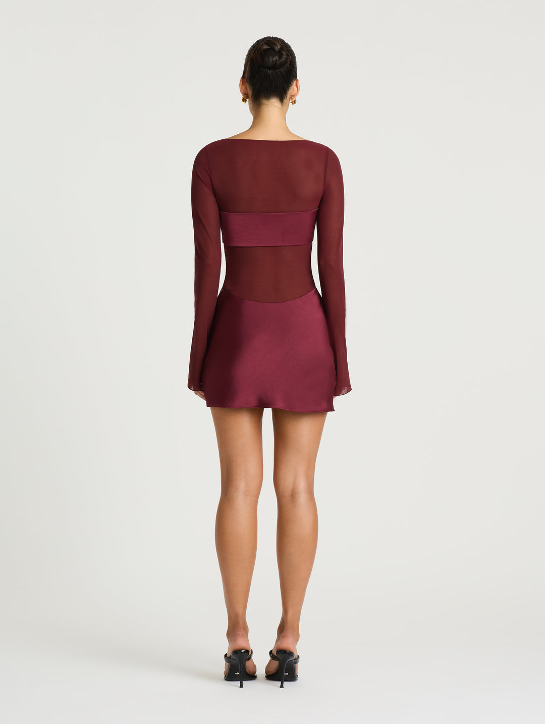 BENNI Elvira Mini Dress (Plum) in Size 6