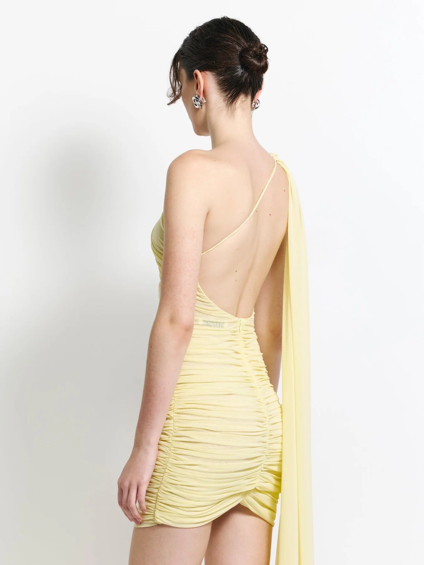 Effie Kats Sabine Mini Dress - Lemon size Small